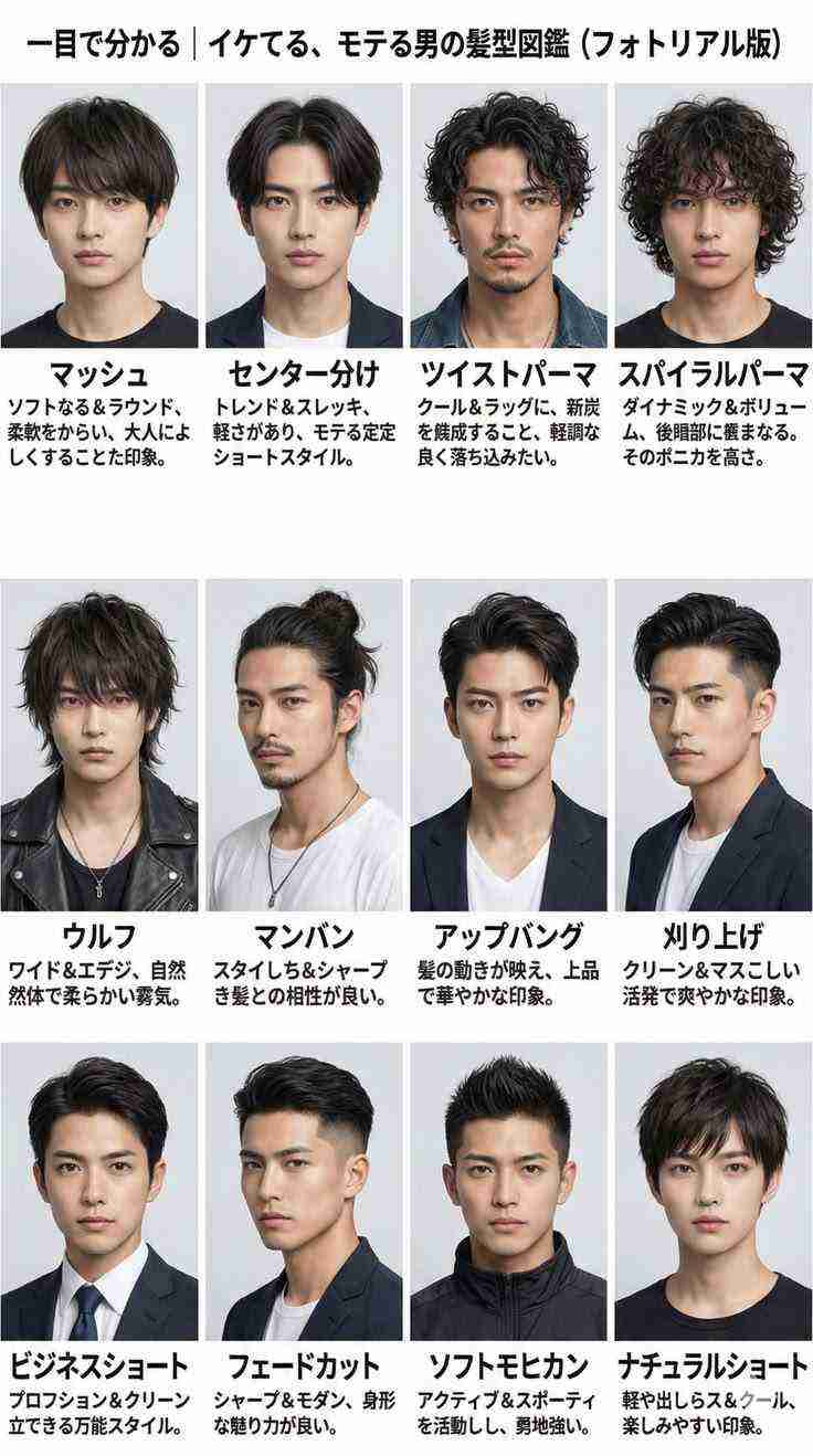 男性の好きな髪型・カッコいいと思う髪型