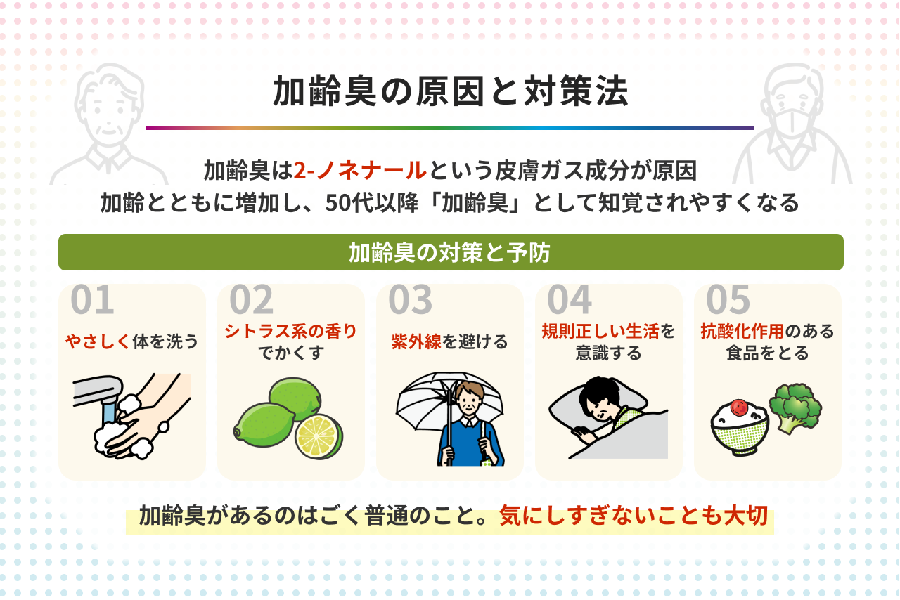 夫から加齢臭がすると言われた