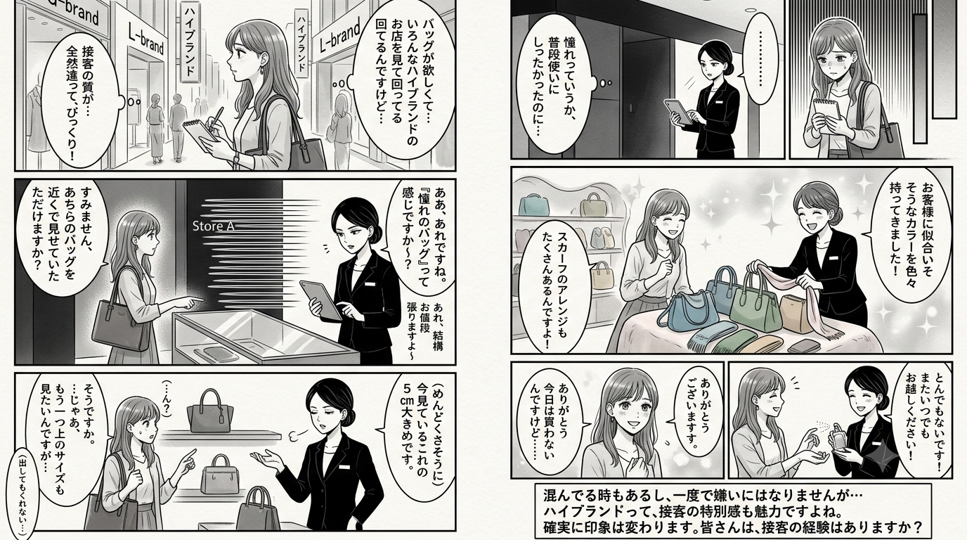 ハイブランド・高級店の接客