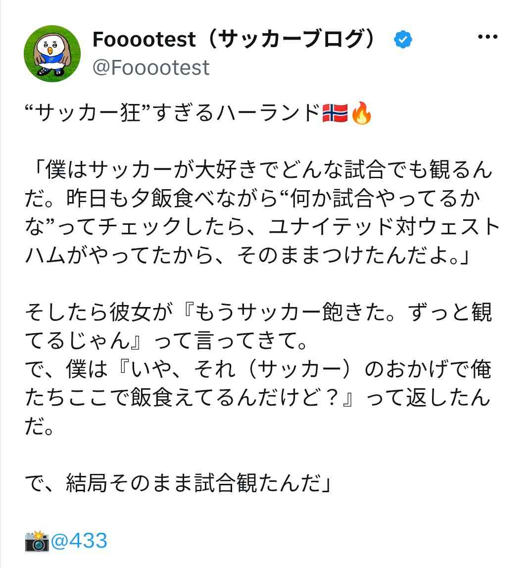 ハーランドが気になる【ノルウェー】