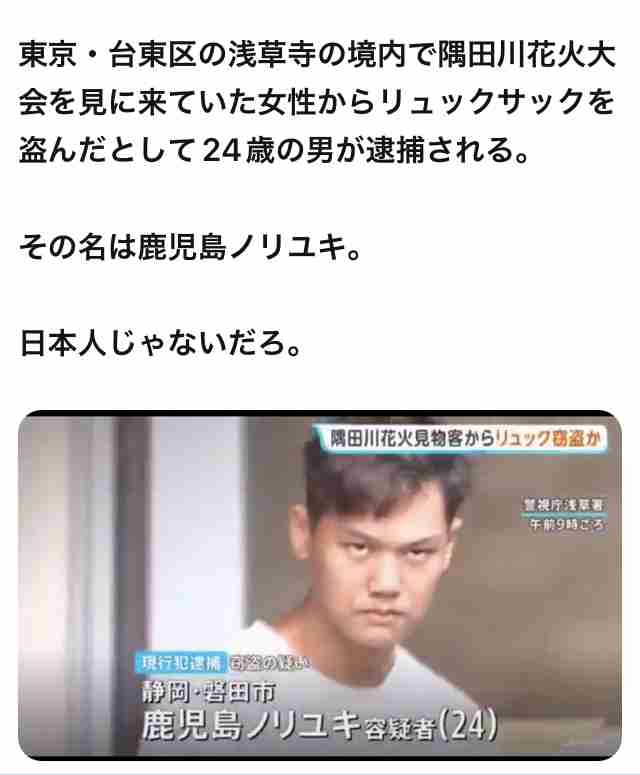 「東京に遊びに来て金なくなった」隅田川花火大会でスリ 花火撮影中に足元のリュック盗んだ疑いで男を逮捕