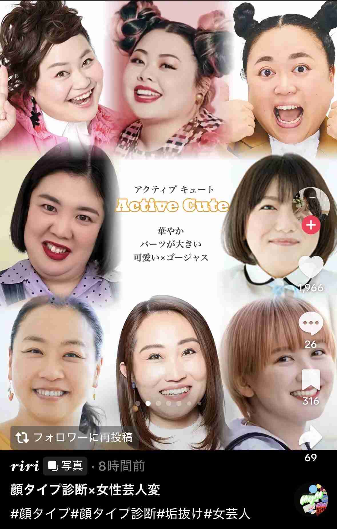 老化で顔が伸びてきた