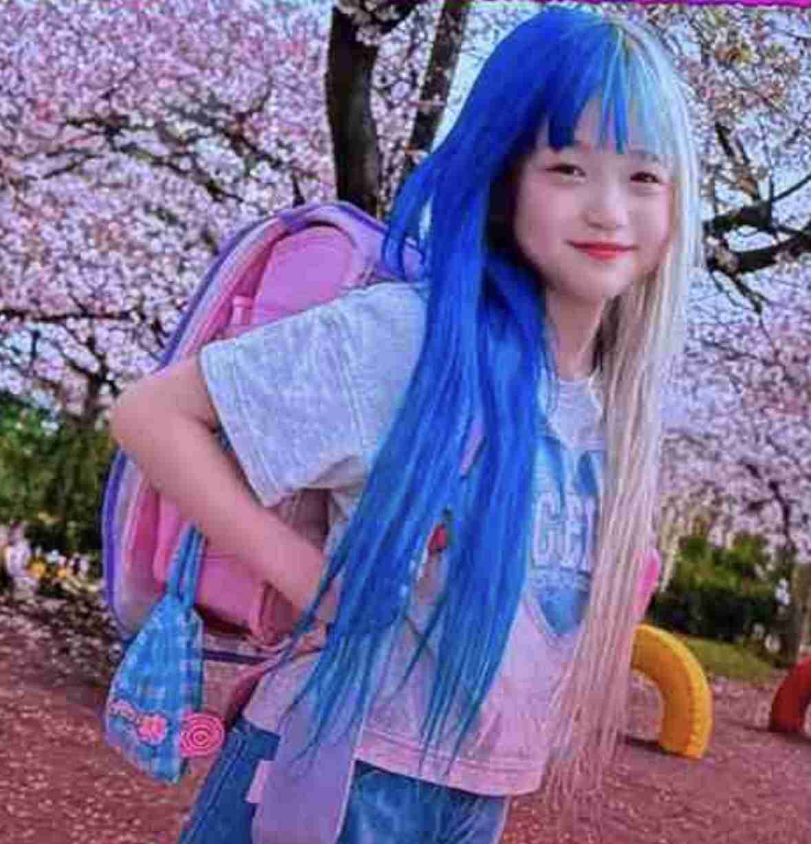 青髪の小学生ギャル(9)、学校側の特別対応明かす「プールに入ると塩素で髪の色が落ちちゃうから…」