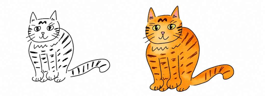 適当に描いた絵をAIに仕上げてもらうトピ