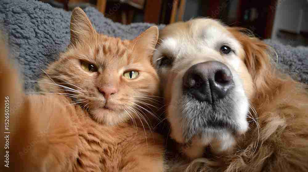 “猫渋滞”に気遣い立ち往生する愛犬⇨飼い主に助けを求める“困り顔”に「愛おしすぎる」の声