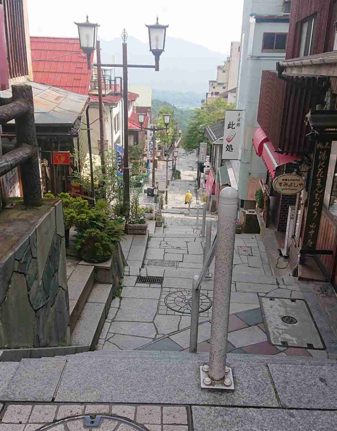 携帯に保存してある温泉街の画像を見せて下さい！♨️