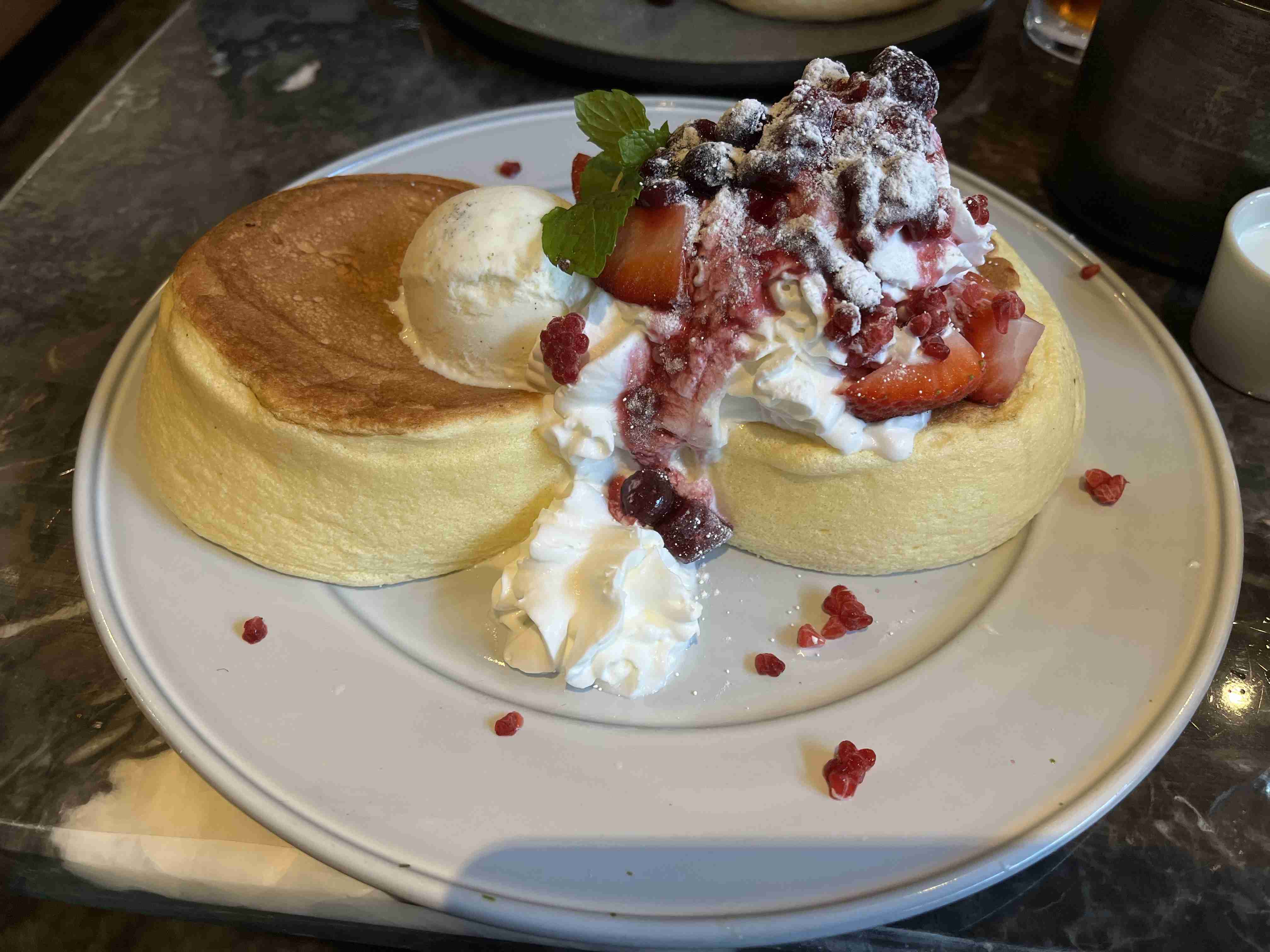 外食した写真見せて。