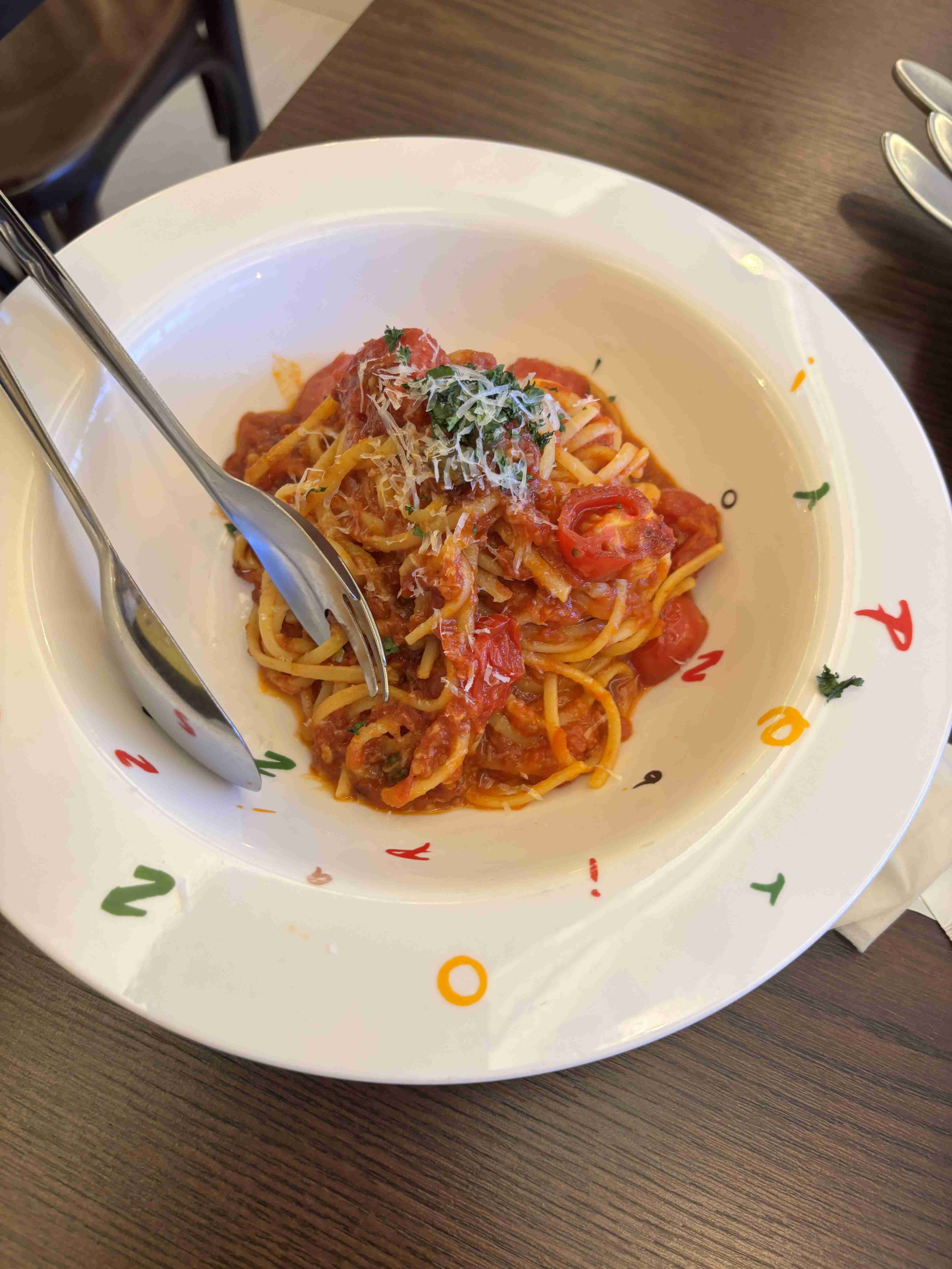 外食した写真見せて。