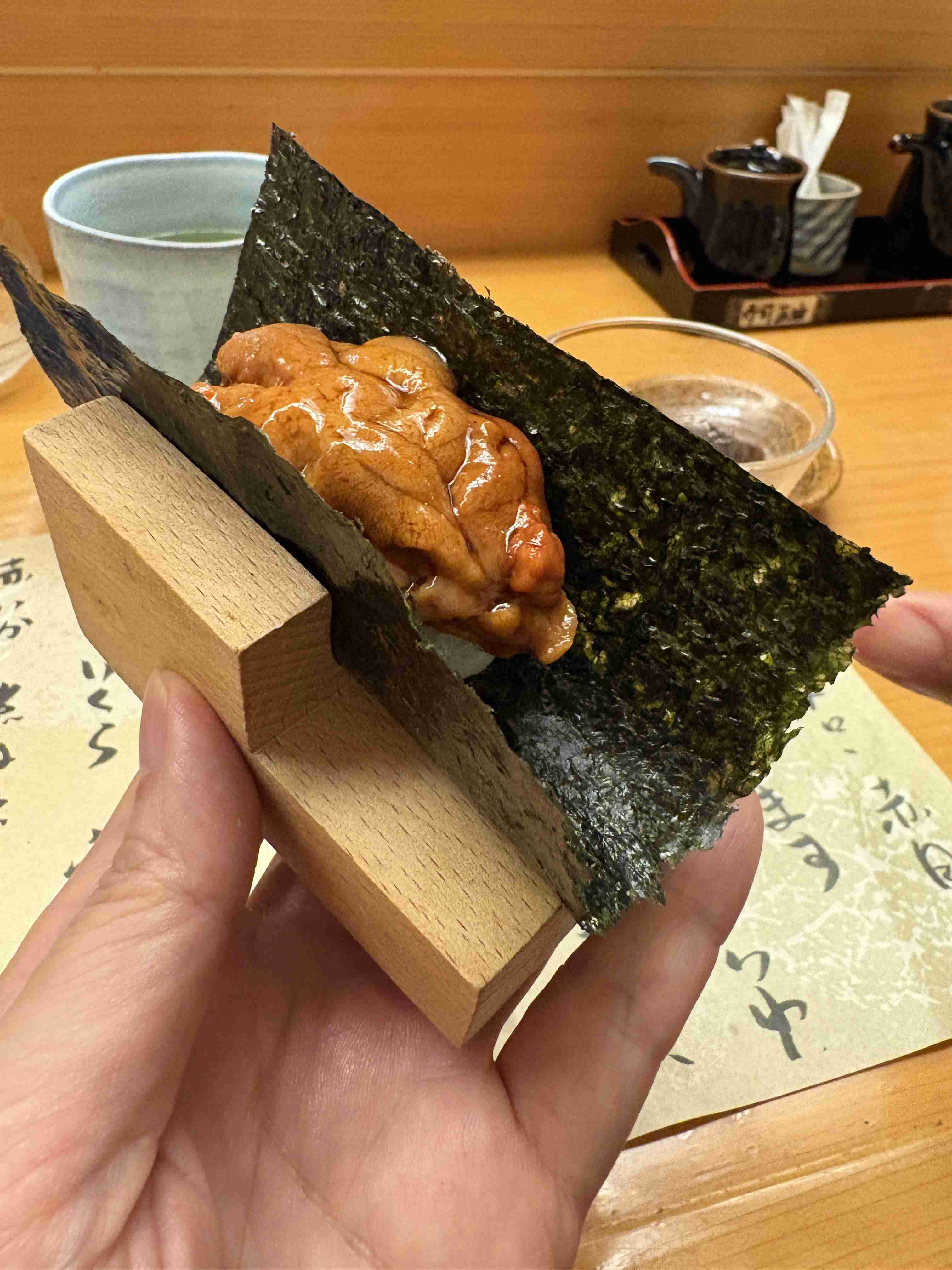 外食した写真見せて。