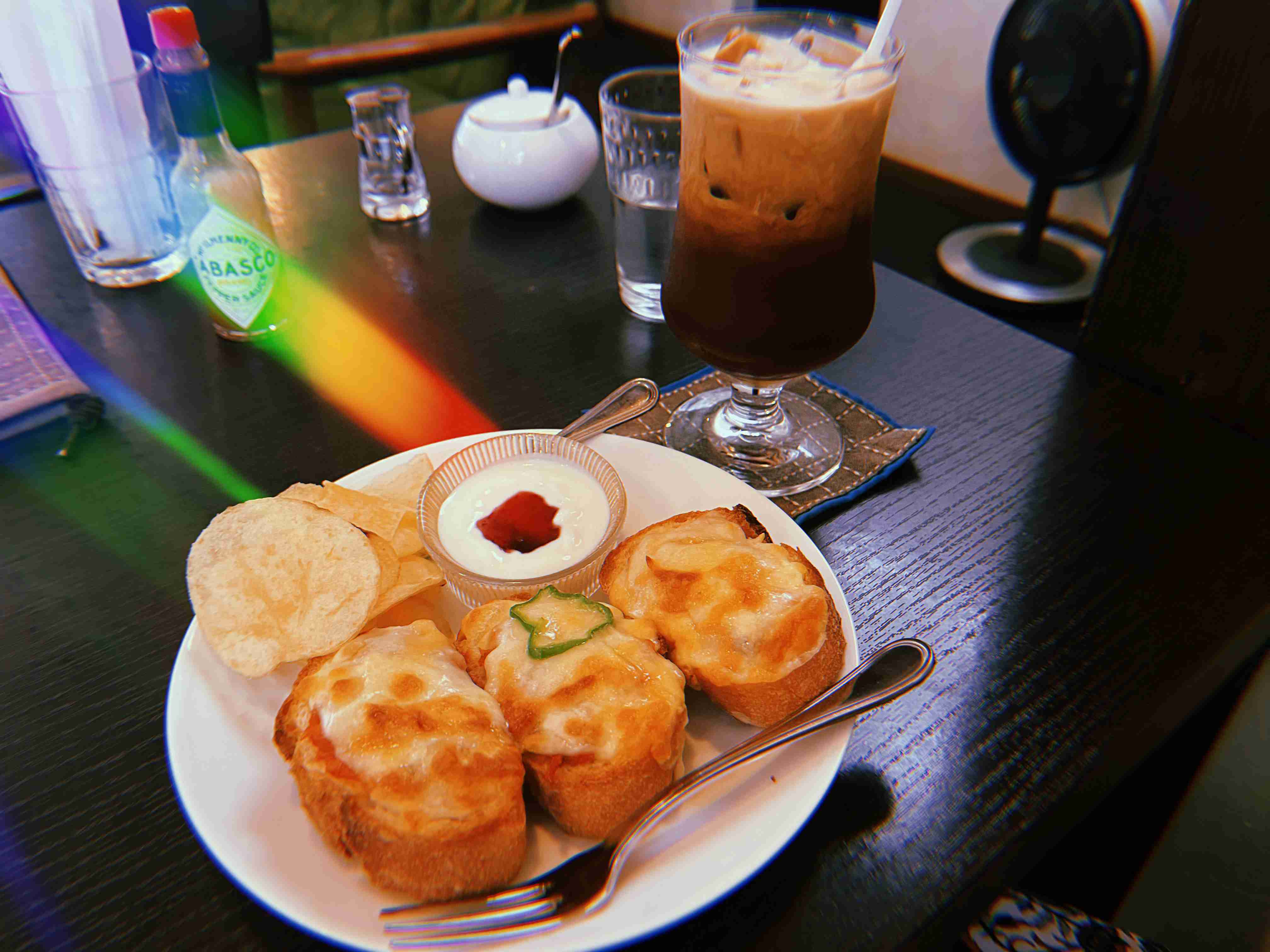 外食した写真見せて。