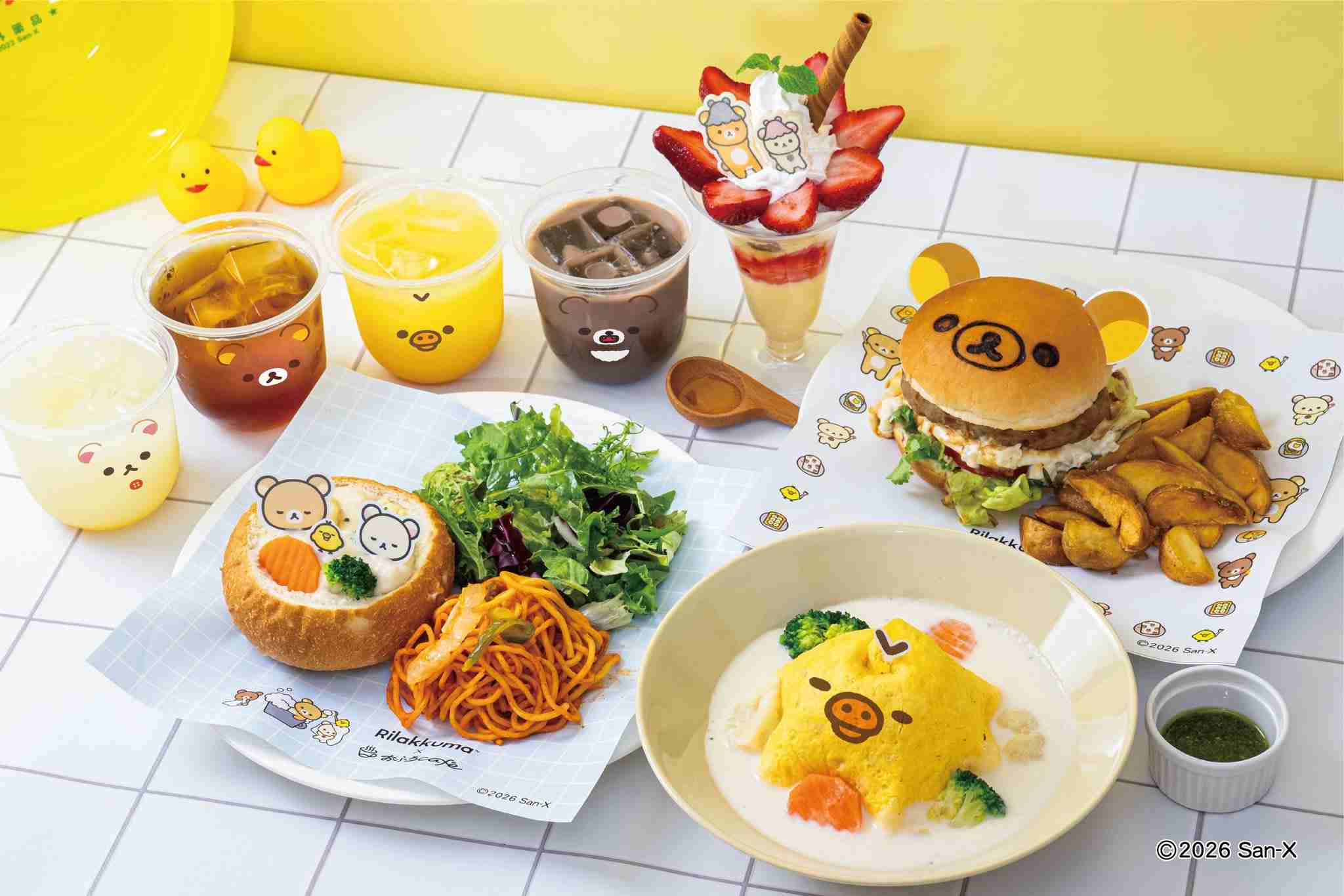 コラボカフェのメニューを貼るトピ