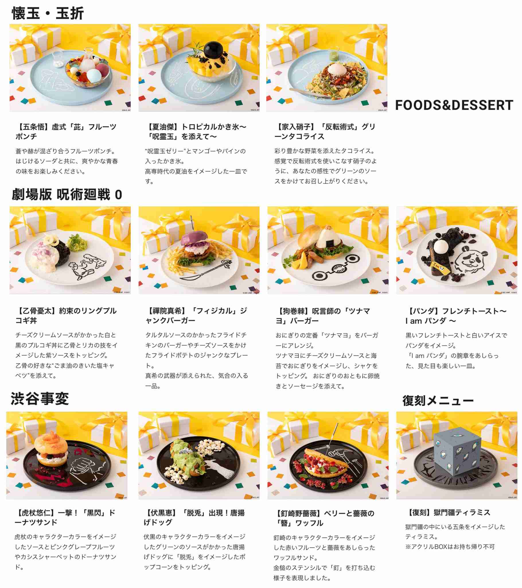 コラボカフェのメニューを貼るトピ