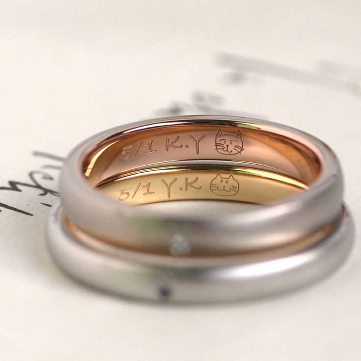 結婚指輪に刻印しましたか?