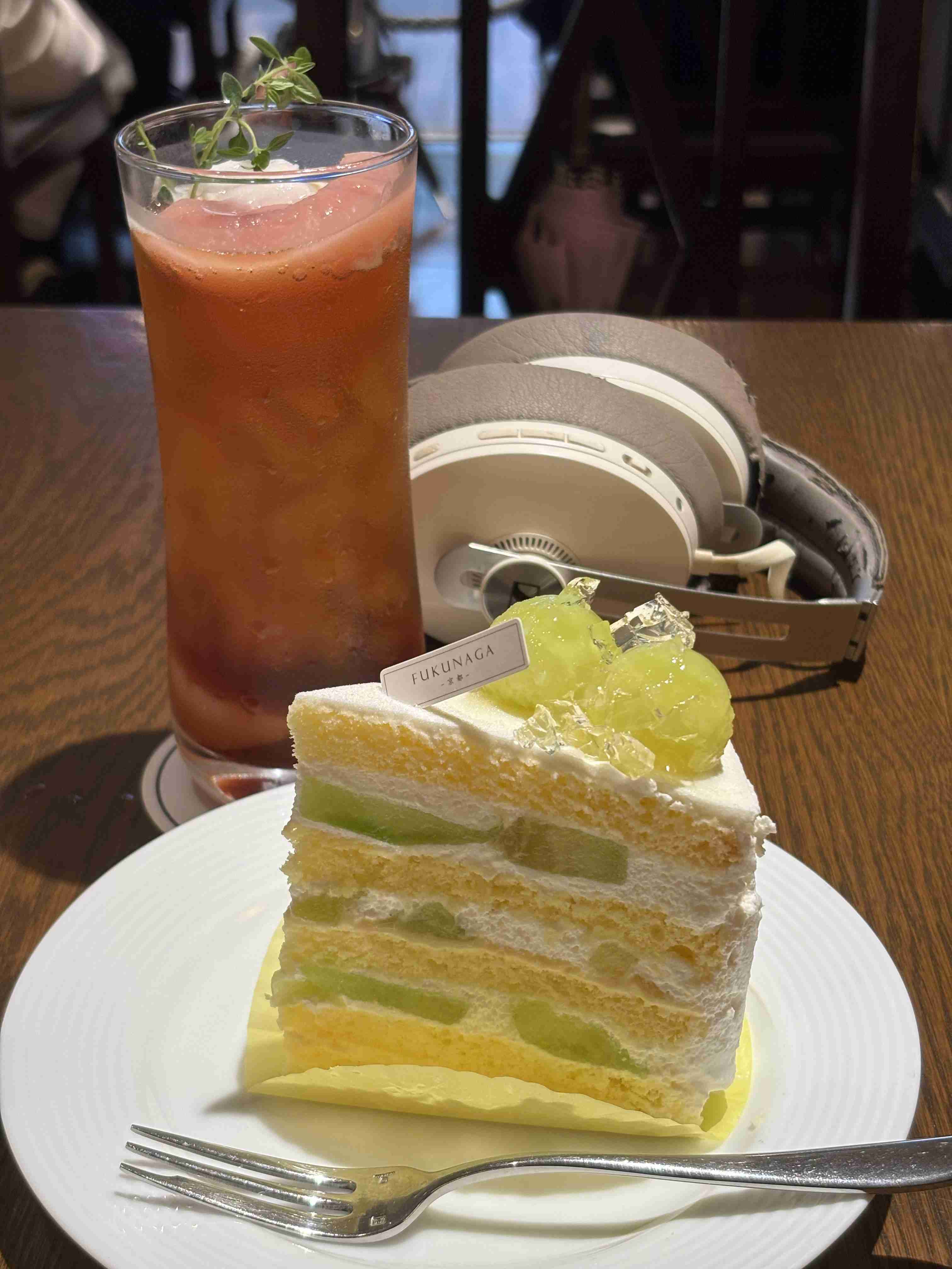 カフェで食べたケーキの写真