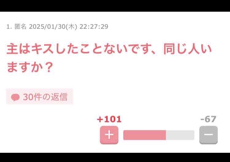 キスしたことない人