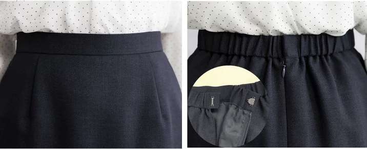 ウエストゴムが増えたパンツの例