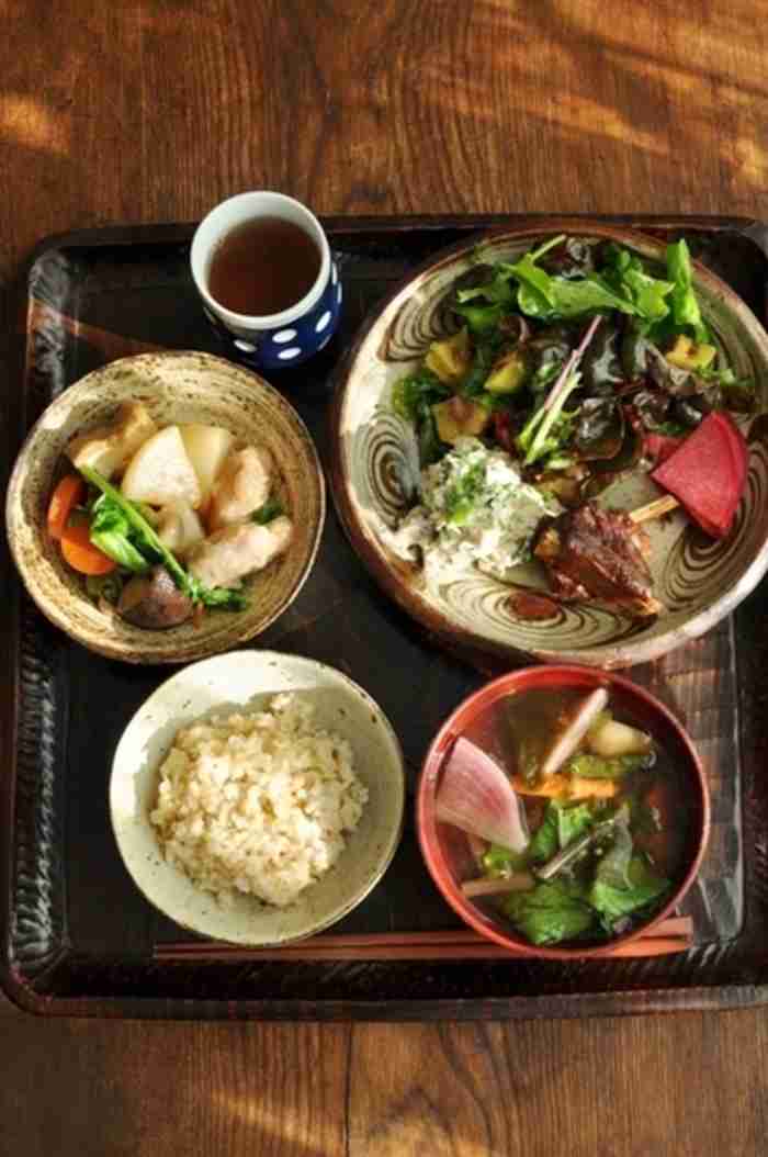 丁寧に食事