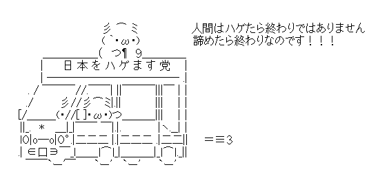 アスキーアート貼って行こう part3