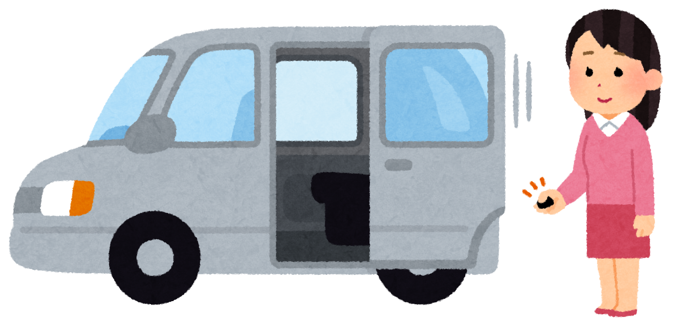 深夜早朝の車のドアの開け閉め