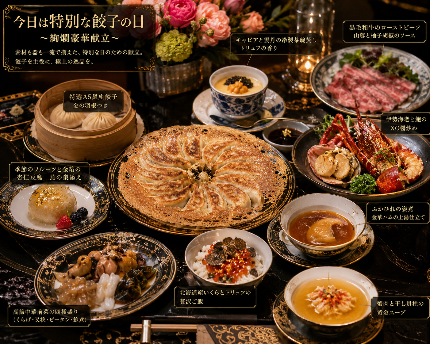 餃子の時の献立