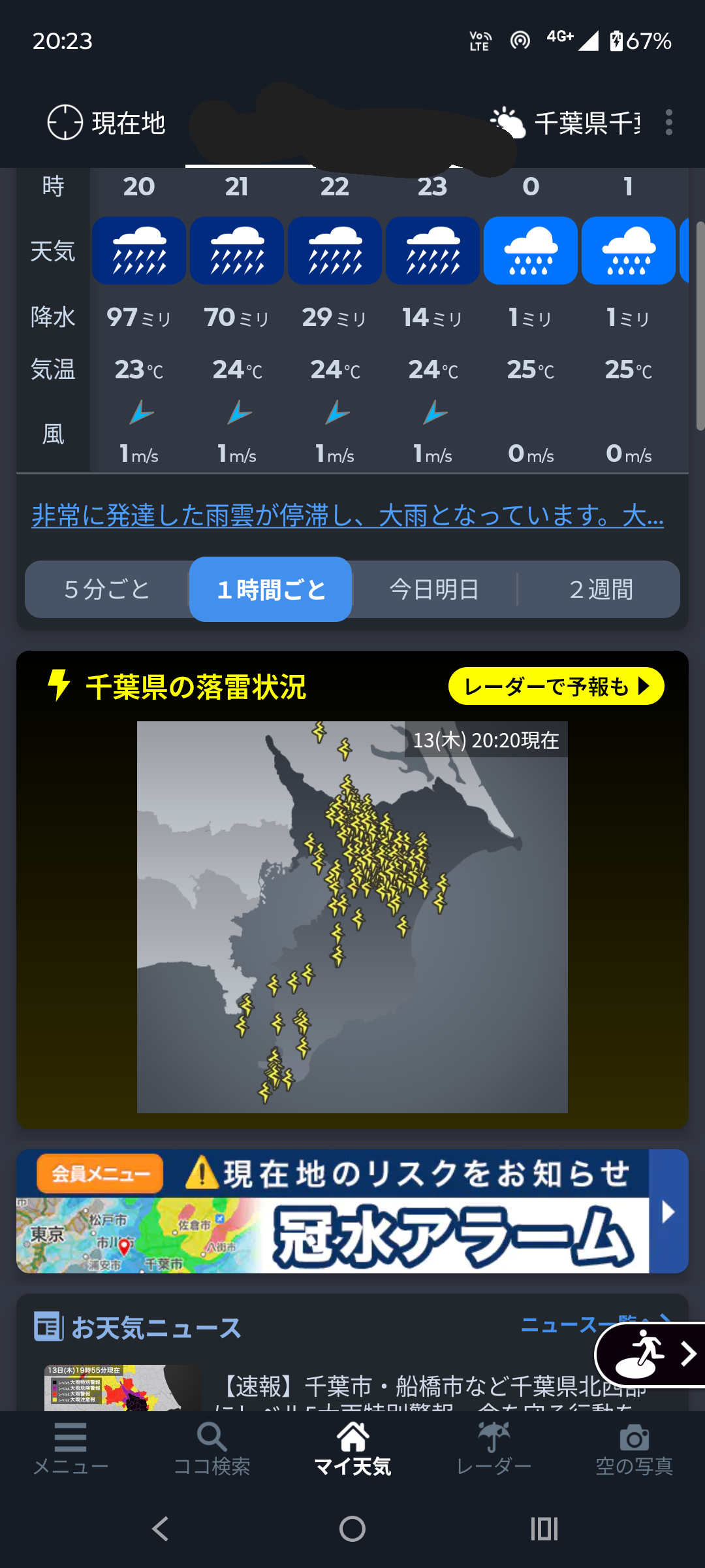 大雨警報大丈夫？