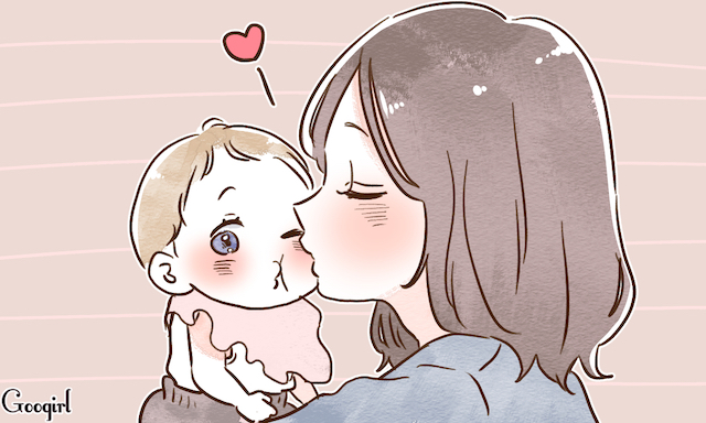 赤ちゃんへのキス、どう思いますか？