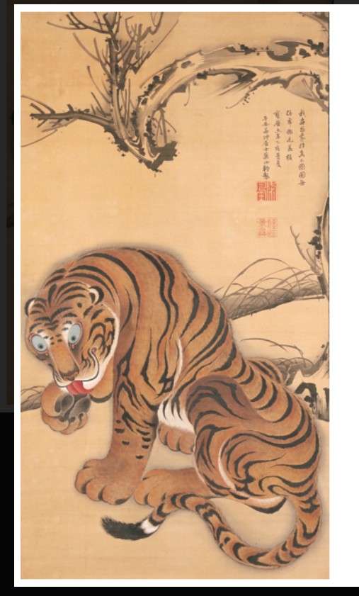 絵画の動物を貼るトピ