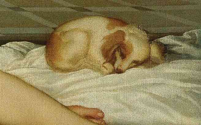 絵画の動物を貼るトピ