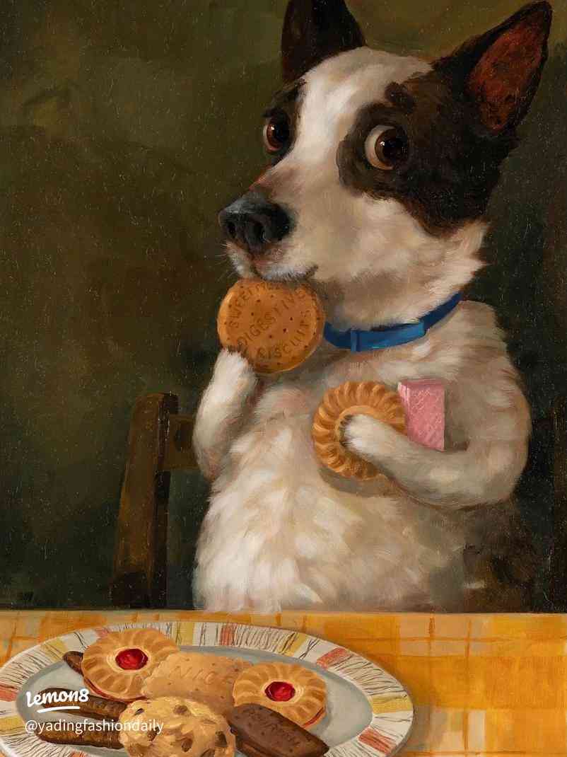 絵画の動物を貼るトピ