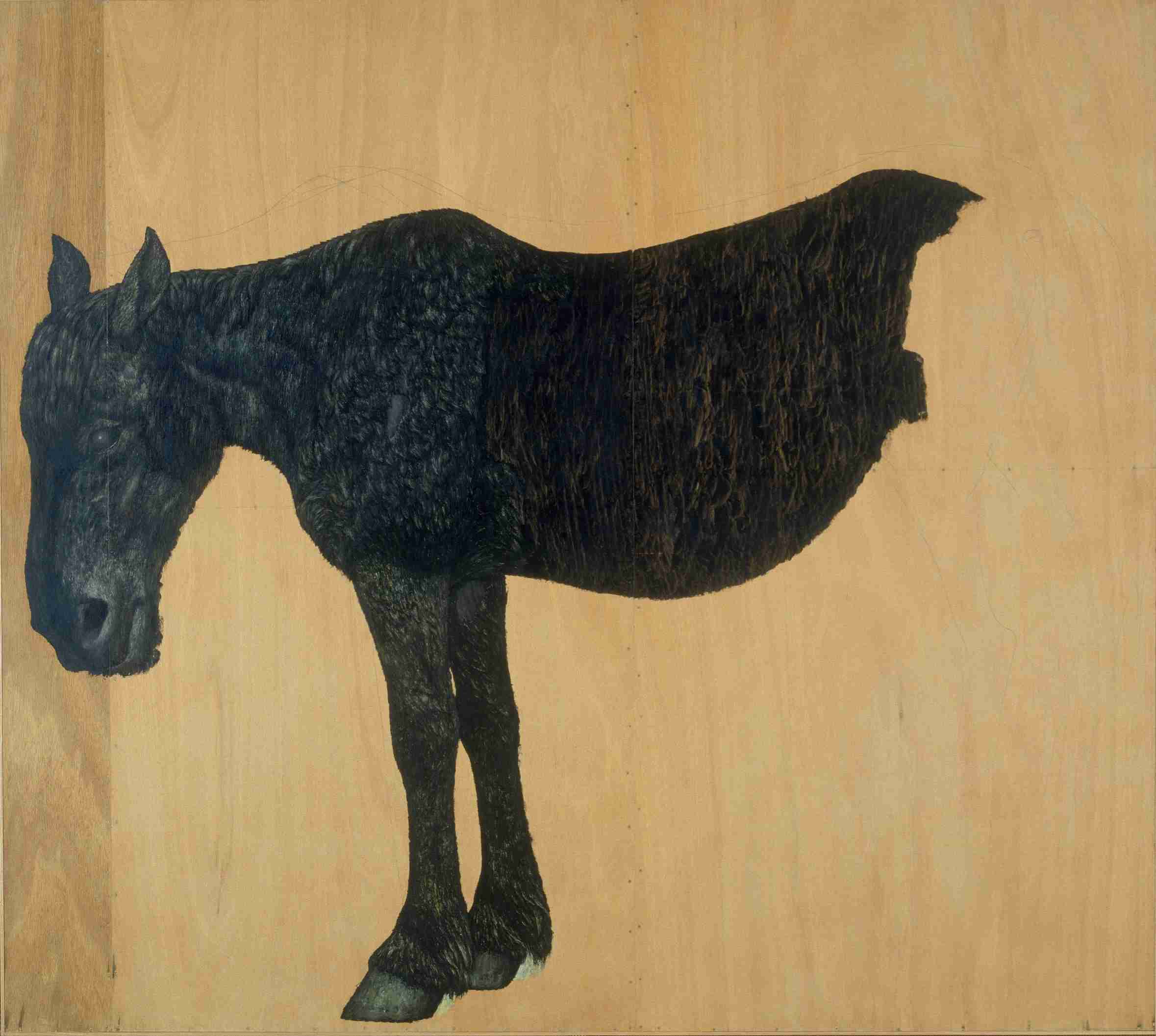絵画の動物を貼るトピ