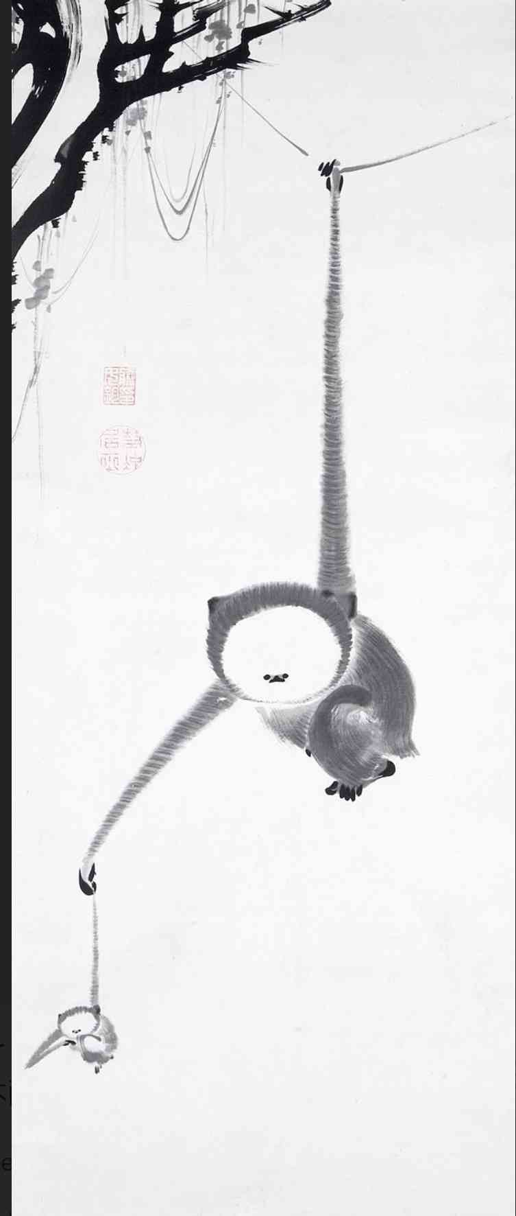 絵画の動物を貼るトピ