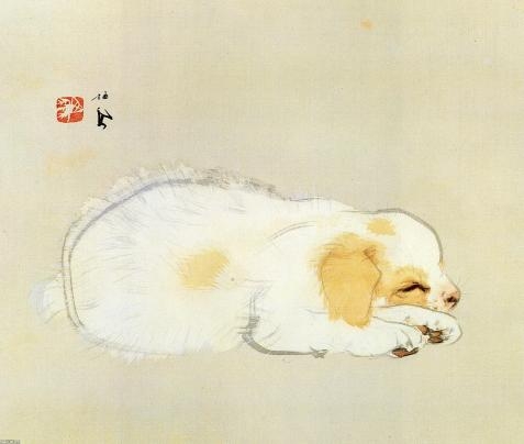 絵画の動物を貼るトピ