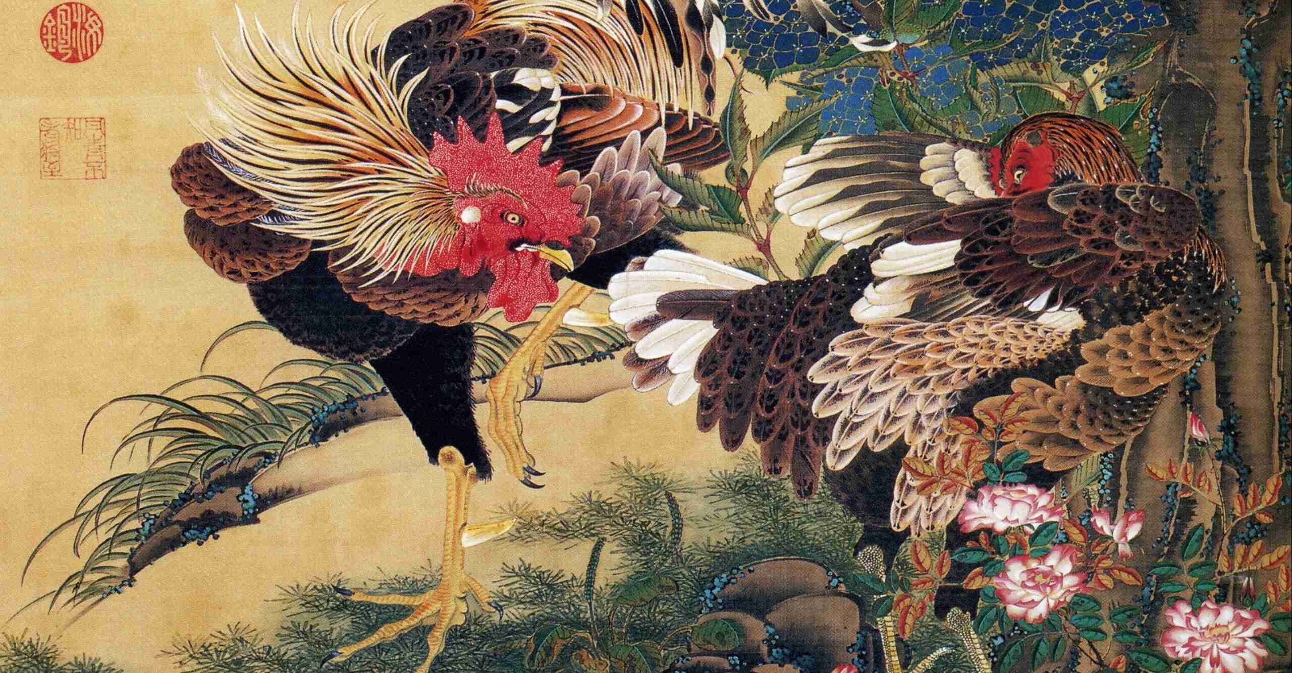 絵画の動物を貼るトピ