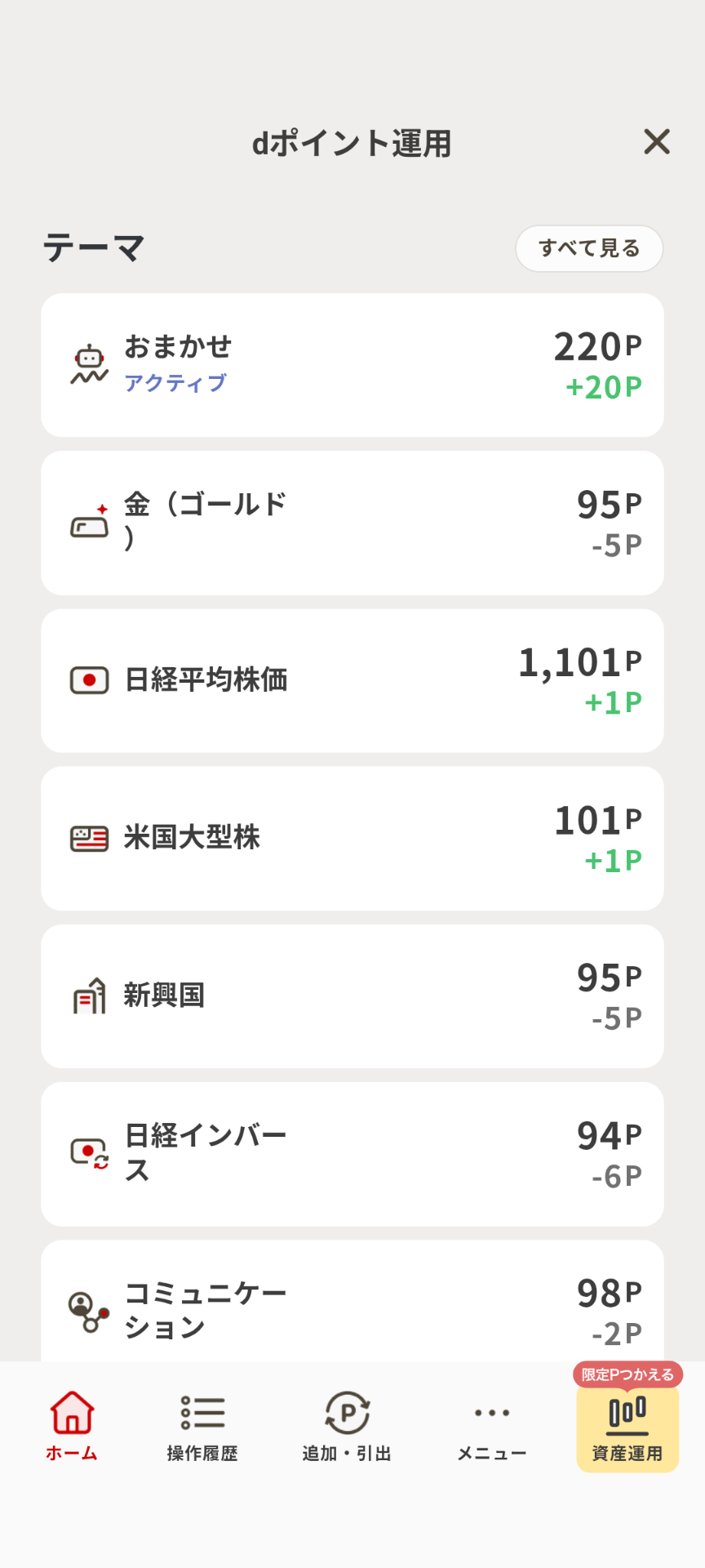 ポイント運用