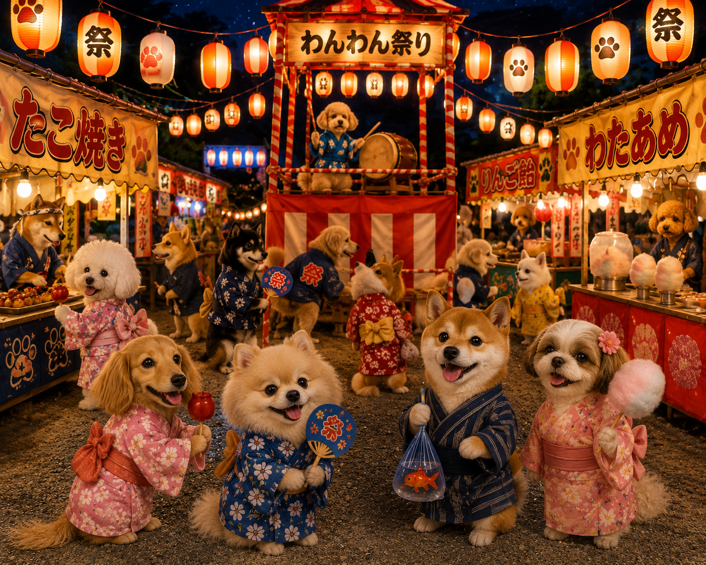 【画像】AIでガルちゃん夏祭り開催！
