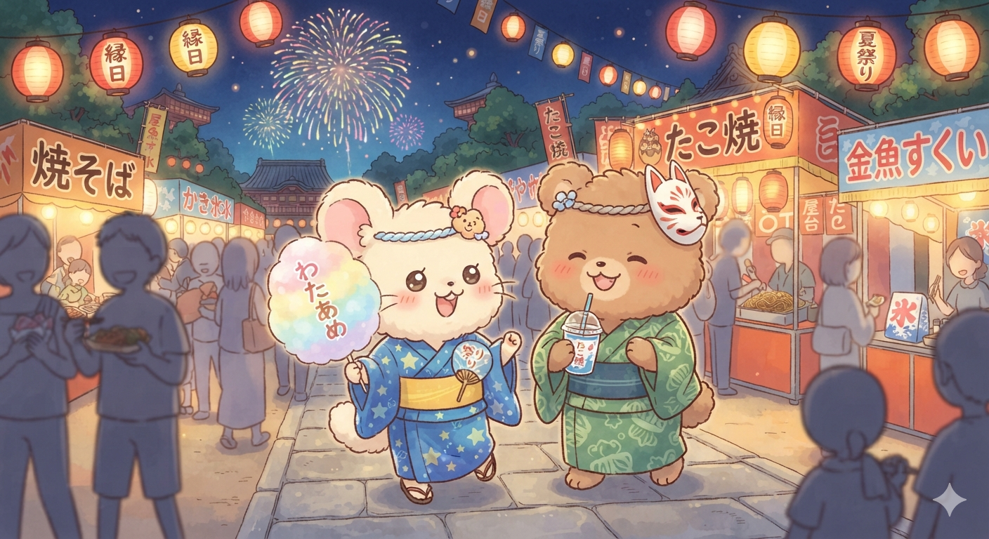 【画像】AIでガルちゃん夏祭り開催！
