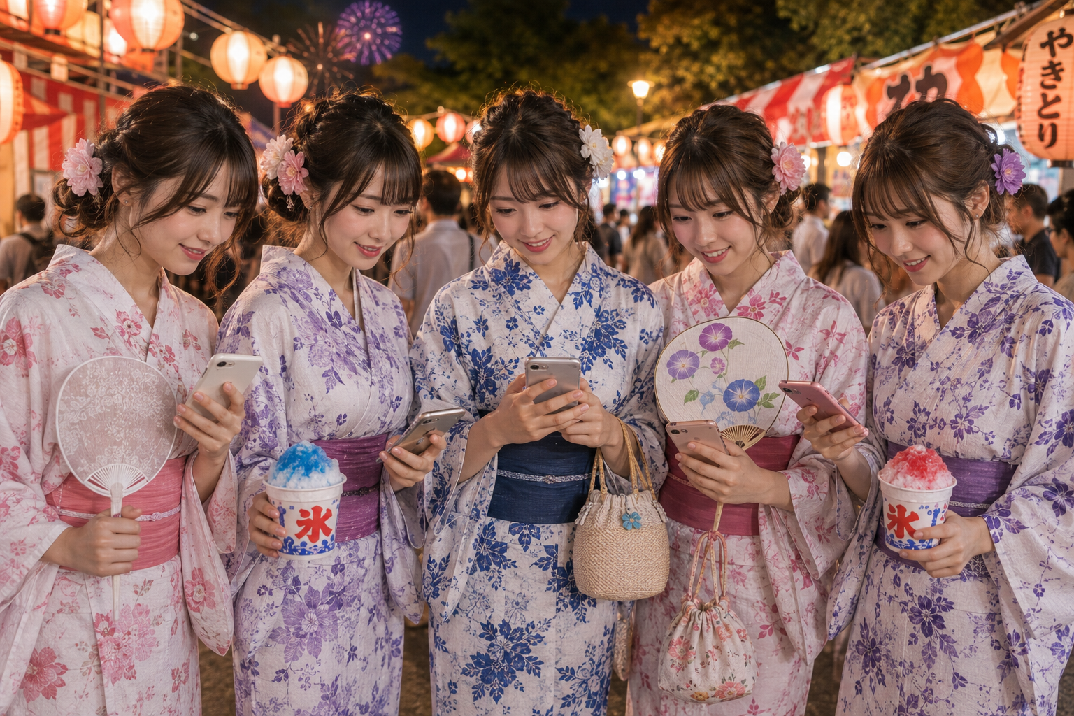 【画像】AIでガルちゃん夏祭り開催！