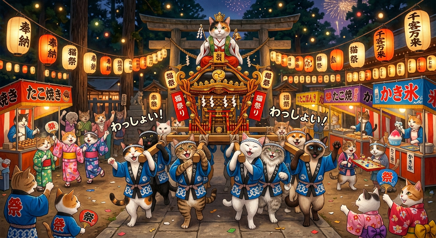 【画像】AIでガルちゃん夏祭り開催！