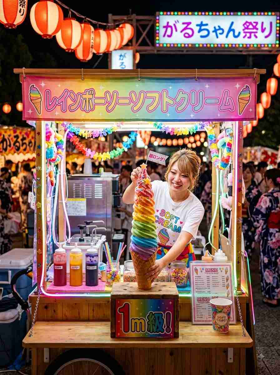 【画像】AIでガルちゃん夏祭り開催！