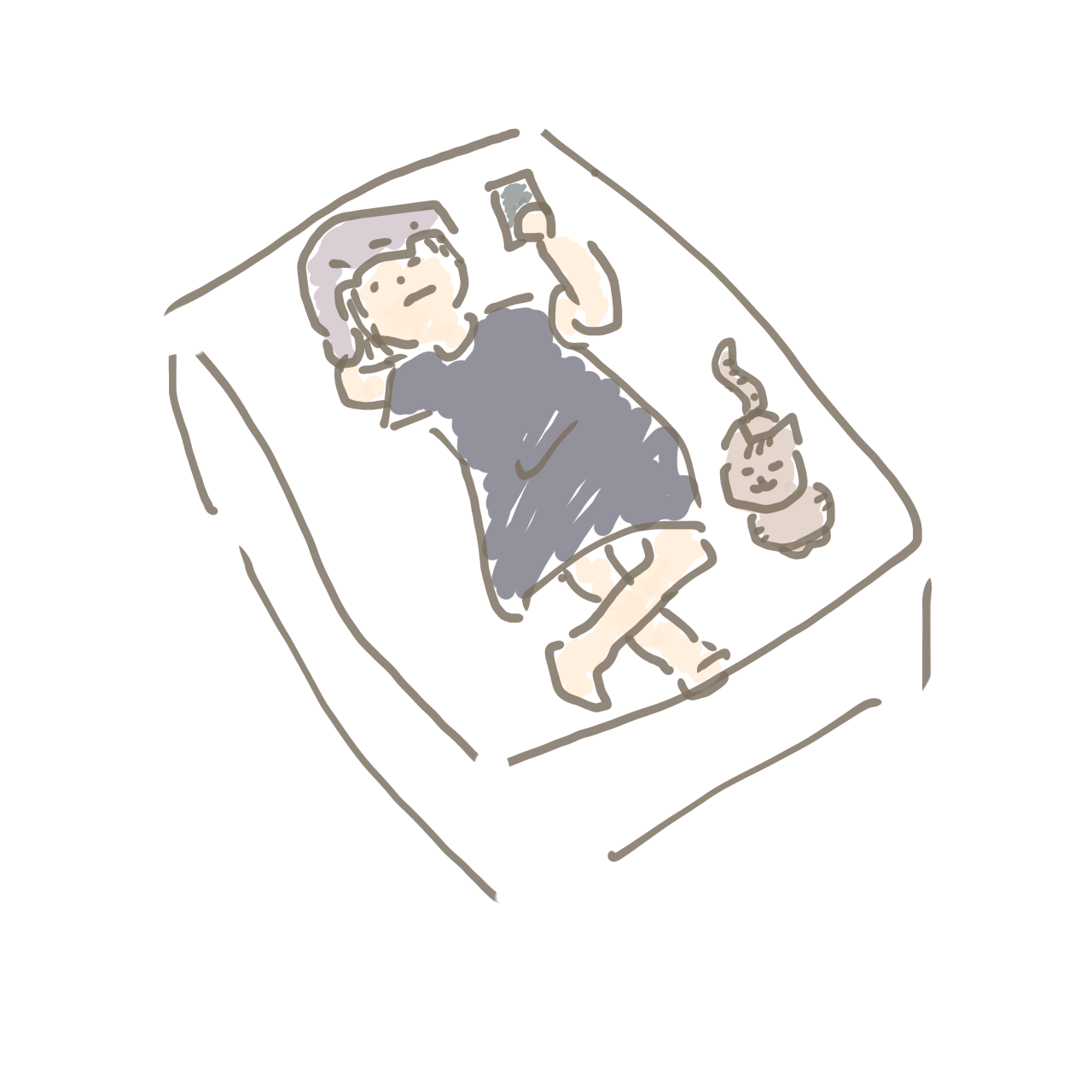 今の自分を描いてから寝てくれ