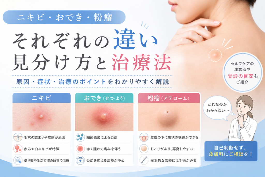 お尻のニキビについて