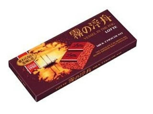 懐かしいパッケージを貼るトピ