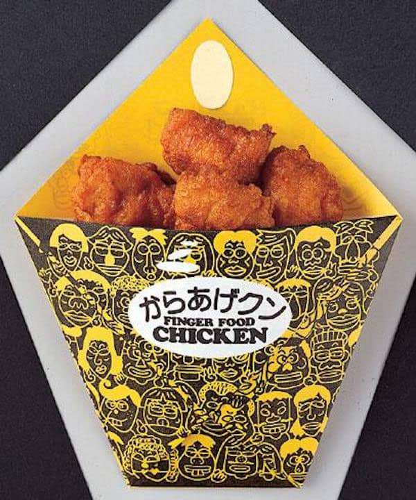 懐かしいパッケージを貼るトピ
