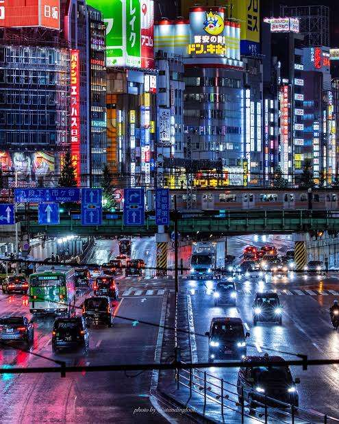 田舎の景色と都会の景色