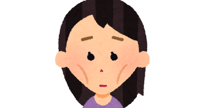 頬がコケてきた