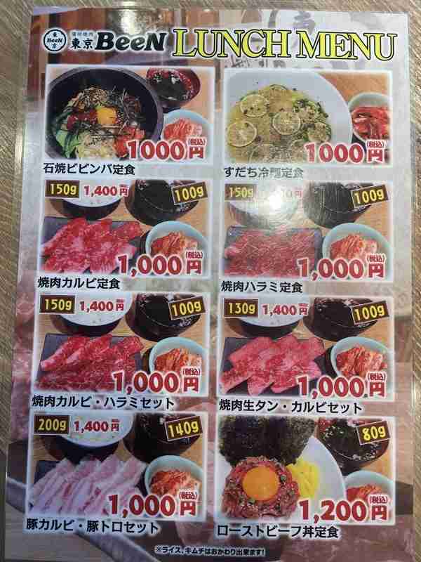 東京のおすすめ焼肉ランチ Part2
