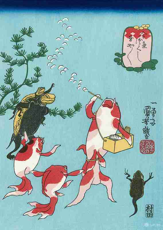 今日の状況を絵画で報告するトピ