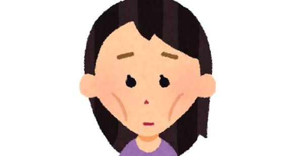体が痩せると頬がこける…