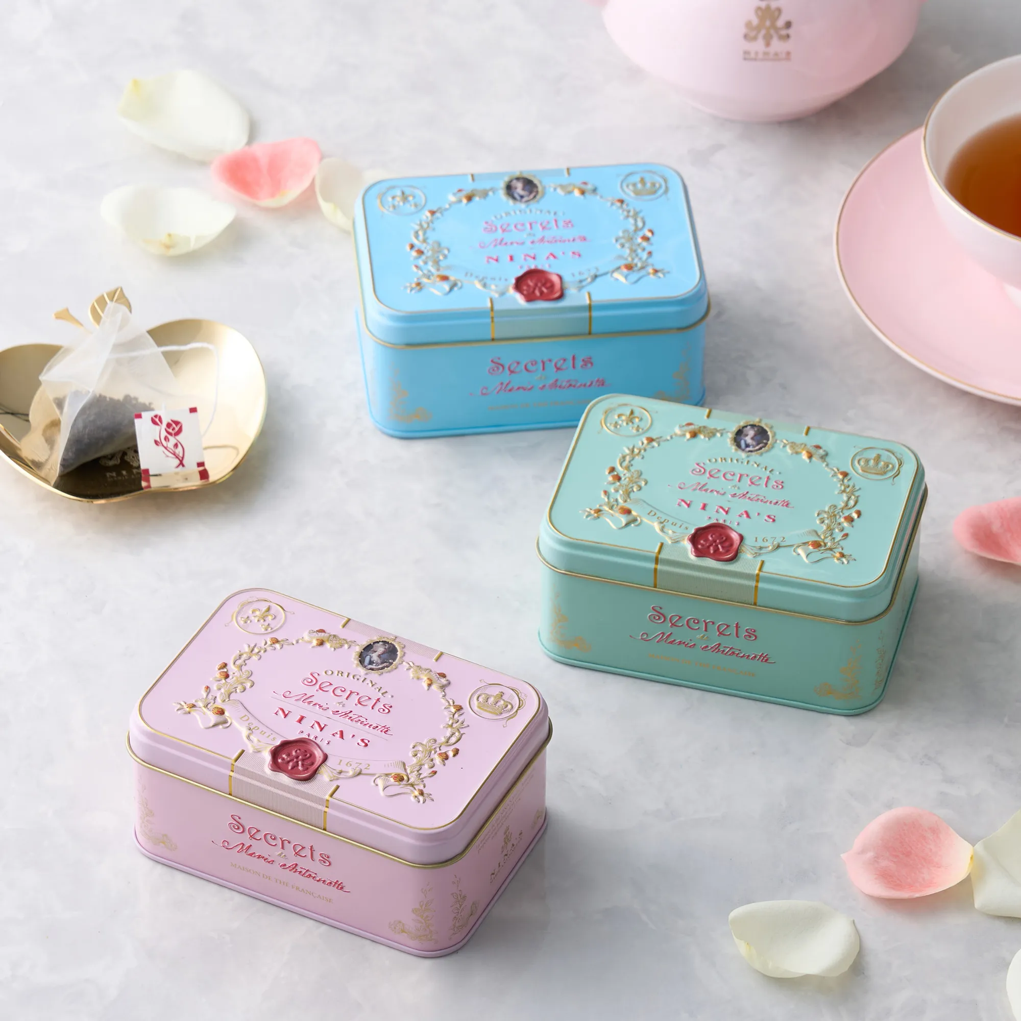 素敵なお茶の缶(容器)を見せてください
