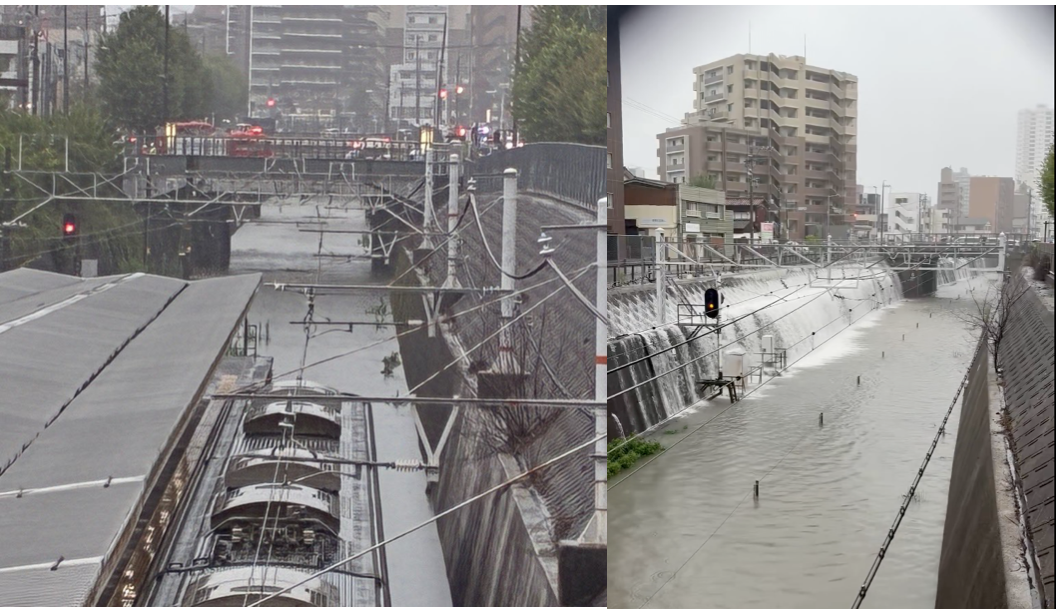 名古屋で1時間104ミリの雨、東海豪雨時上回る 地下街にも水